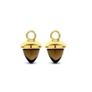 Acorn Anhänger - 14 kt. Gold mit rauchfarbenem Quarz